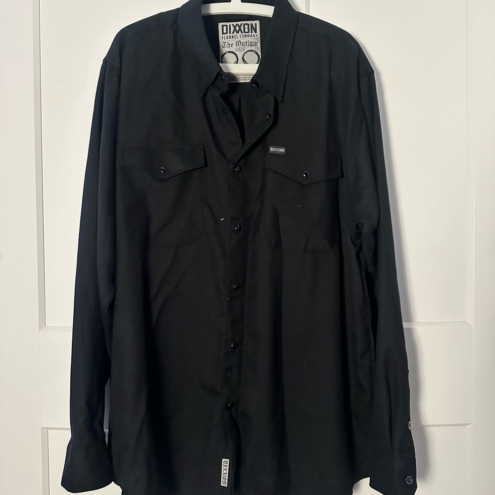 DIXXON The Outlaw Black Flannel Shirt